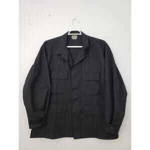 (M5) Tru-Spec Mens Tactical Shirt Size XL Long Uniform Outdoor Black Enforcement